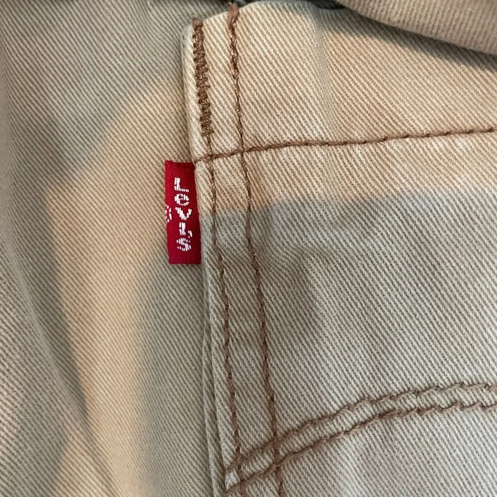 Levis Mens Tan Cotton Canvas Cargo Workwear Utility Pants Loose Straight 36x30